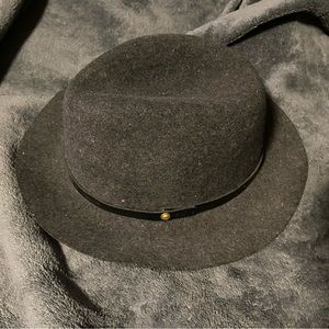 Rag & Bone Grey Felt Fedora Hat